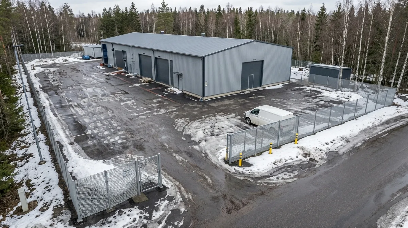 Nordic Industrial Warehouse Perimeter Security Fencing