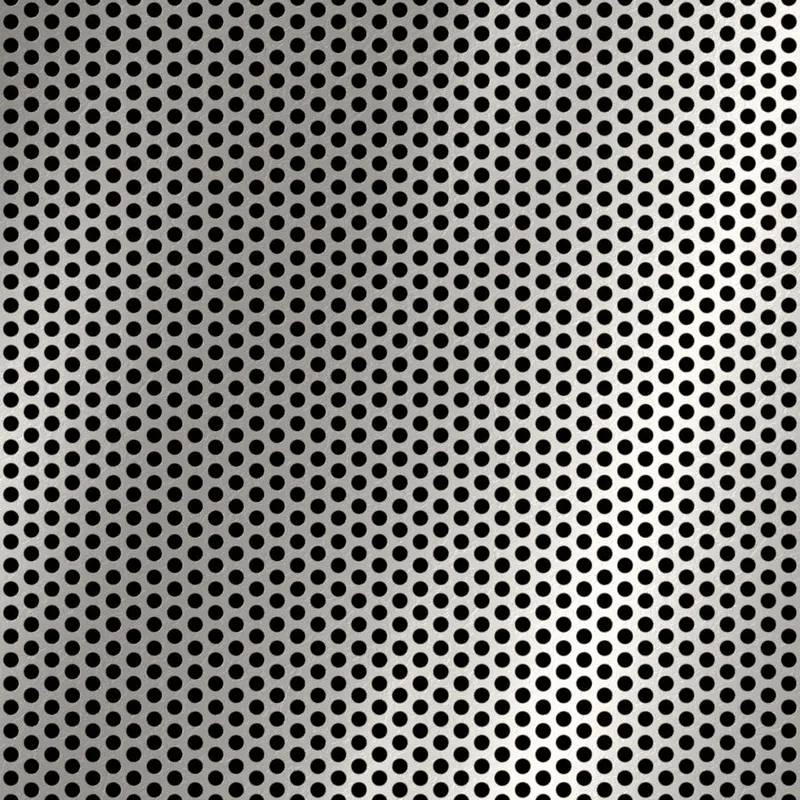 RO-077 Round Staggered Perforated Stainless Steel Sheet