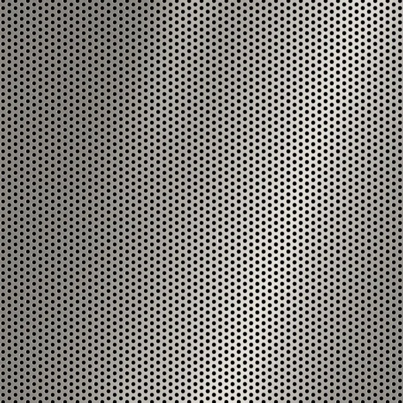 RO-210 Round Staggered Perforated Stainless Steel Sheet Mill Finish