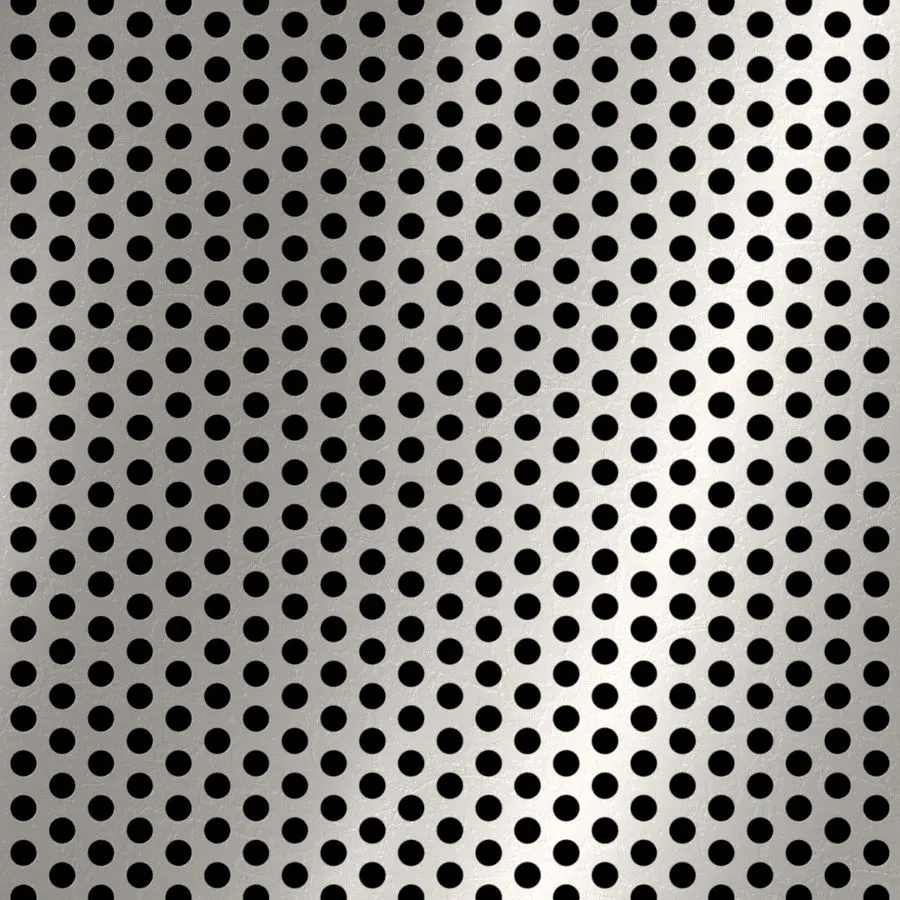 RO-103 Round Staggered Perforated Stainless Steel Sheet