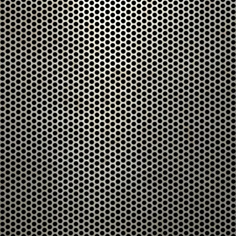RO-183 Round Staggered Perforated Carbon Steel Sheet Mill Finish
