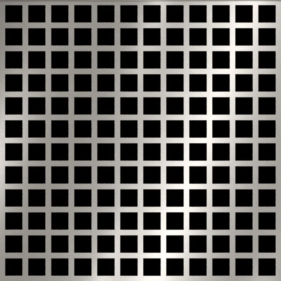SQ-013 tôle perforée carrée droite en acier inoxydable