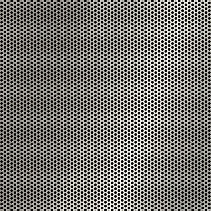 RO-154 Round Staggered Perforated Stainless Steel Sheet Mill Finish