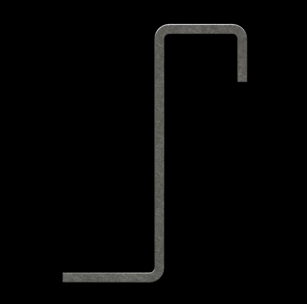 ACC037 304 Stainless Steel Type Z2 Hold-Down Clip for FRP Grating thumbnail 4