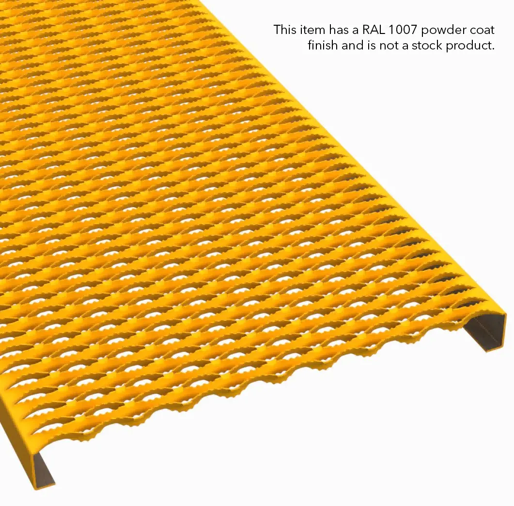 PLA066 HRPO Carbon Steel Serrated 24" Wide Plank Grating thumbnail 5