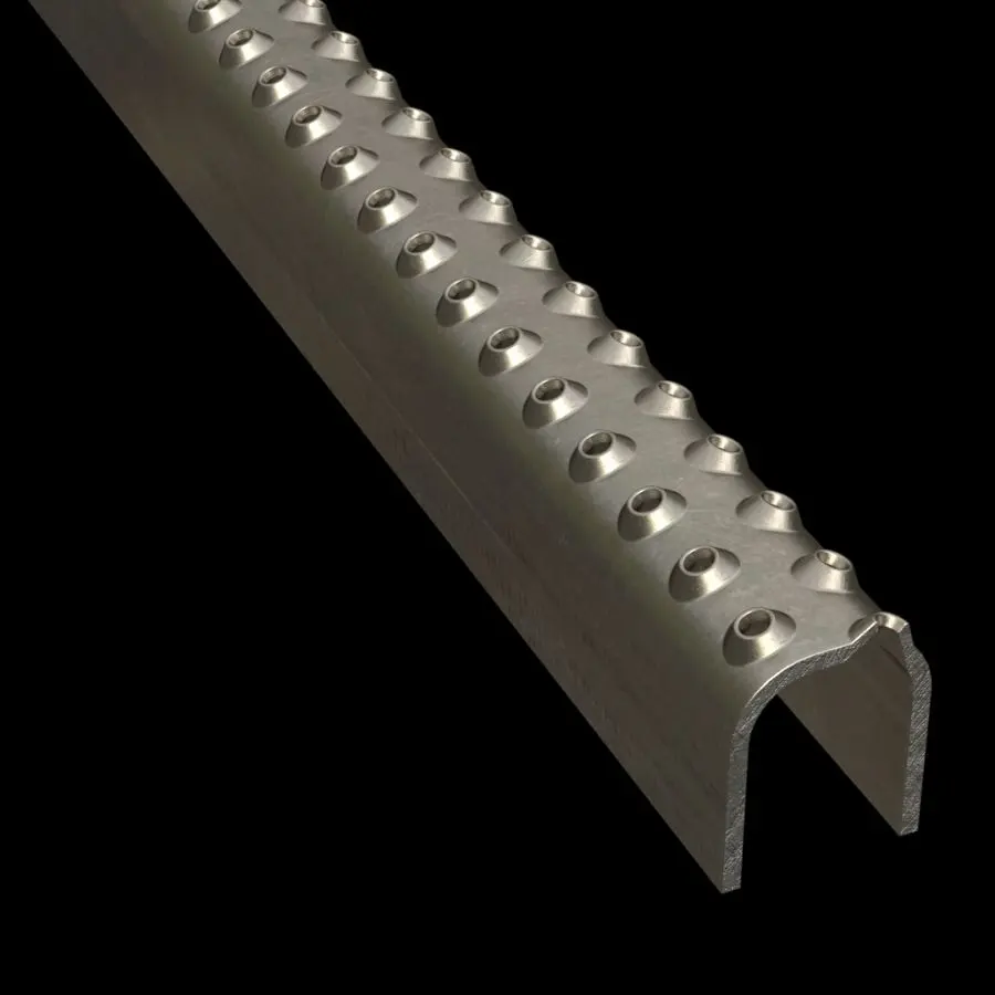 PLA038 acero al carbono HRPO antideslizante 1-1/4" Wide plank para peldaño de escalera rejilla