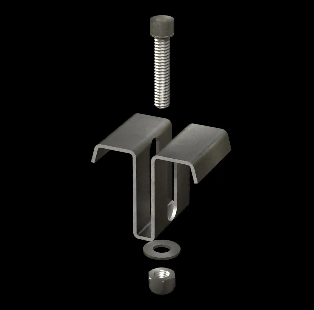 ACC066 316 Stainless Steel Type MI-4015 Saddle Clip for FRP Grating thumbnail 2