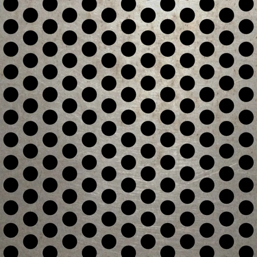 RO-029 Round Staggered Perforated Carbon Steel Sheet