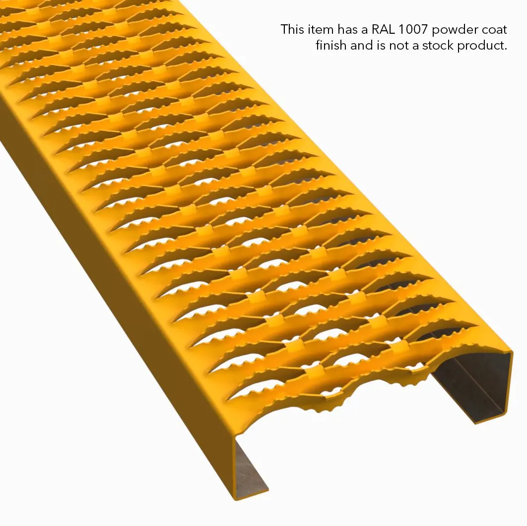 PLA032 aço carbono HRPO serrilhado 7" Wide plank gradil miniatura 5