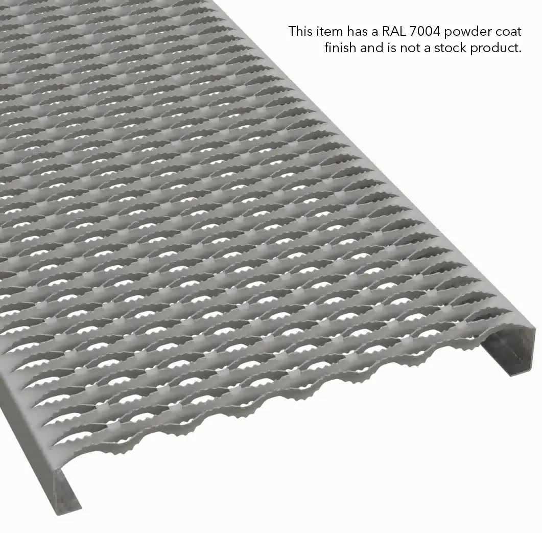 miniatura PLA068 acciaio pre-zincato dentato 18-3/4" Wide plank grigliato 3
