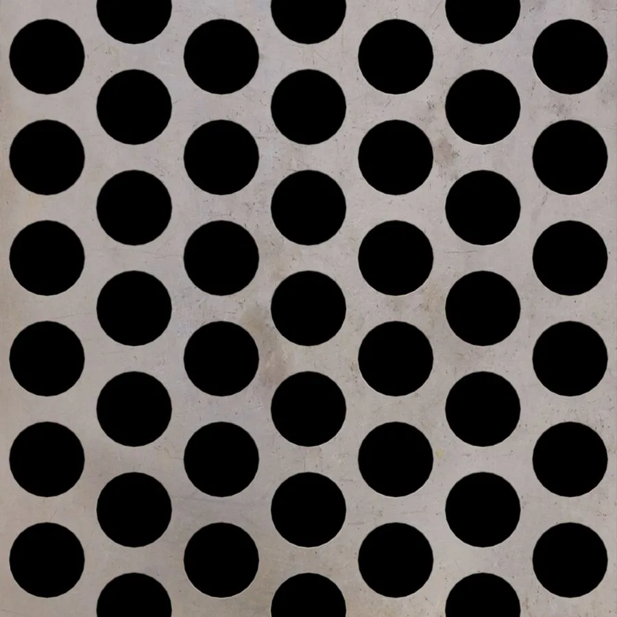 RO-125 Round Staggered Perforated Carbon Steel Sheet