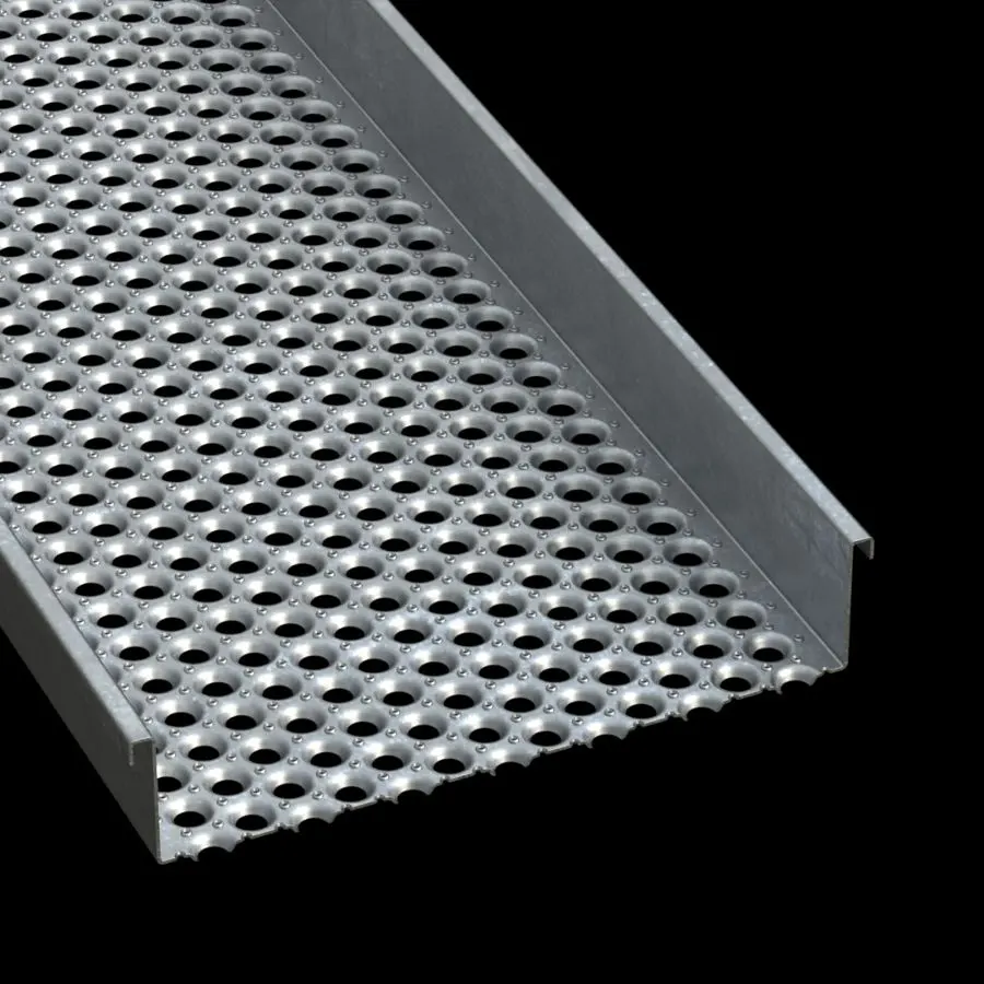 PLA117 Pre-Galvanized Steel Slip-Resistant 24" Wide Walkway Grating