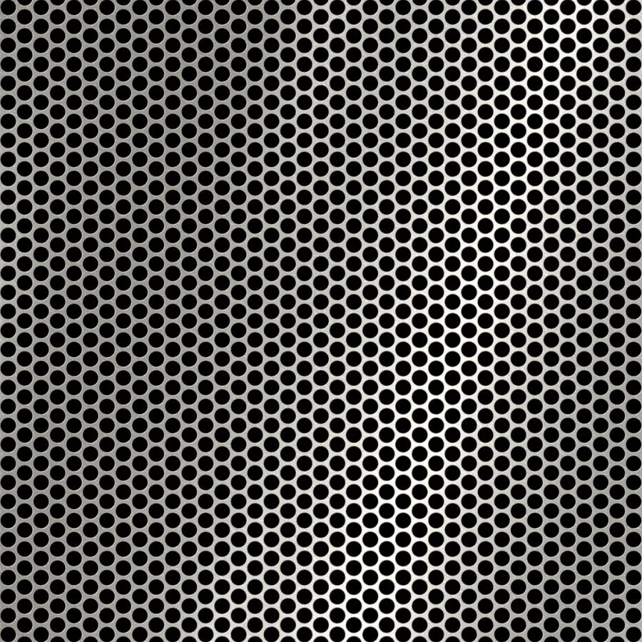 RO-148 Round Staggered Perforated Stainless Steel Sheet