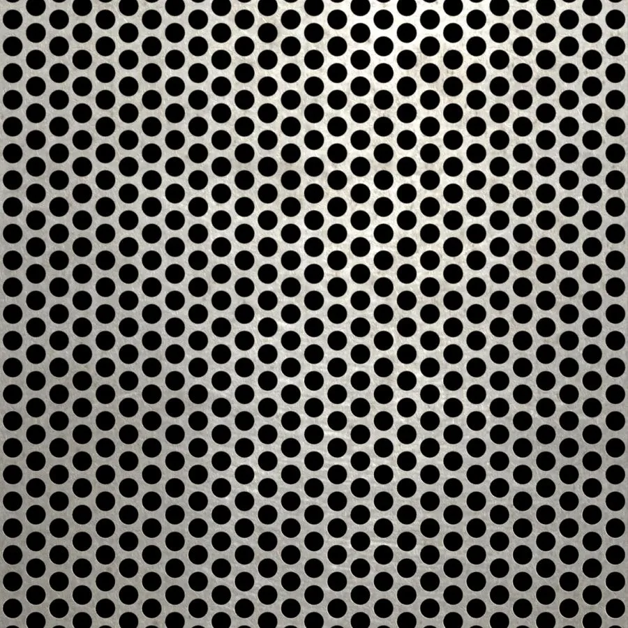 RO-219 Round Staggered Perforated Stainless Steel Sheet